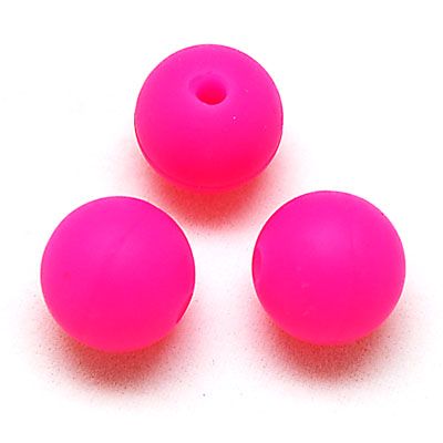 12mm Round Silicone Perle Pärlor BPA Gratis 12mm Runda Lösa spacerpärlor Matkvalitet Silikon för smycken