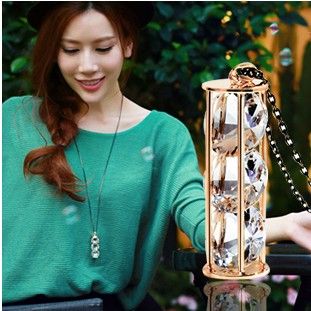 Europe Statement sweater chain, long sweater necklace,18K gold pleated crystal rose color jewelry sets for new 2013 women