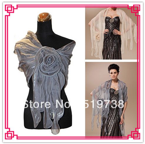 wedding Jackets Terylene Evening/Office Wrap/Shawl With Flower Detail (More Colors) Women's Jackets