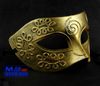 Antik romersk grekisk kämpe för män Mask Venetiansk Mardi Gras Party Maskerad Halloween Dräkt Halvt ansikte Herrmasker Guld silver varmsäljande