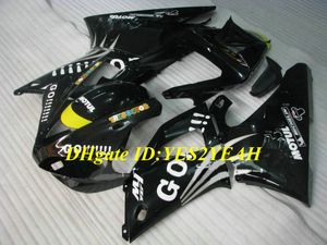 Hi-Grade Motorcykel Fairing Kit för Yamaha YZFR1 00 01 YZF R1 2000 2001 YZF1000 ABS Cool White Black Fairings Set + Gifts YD01