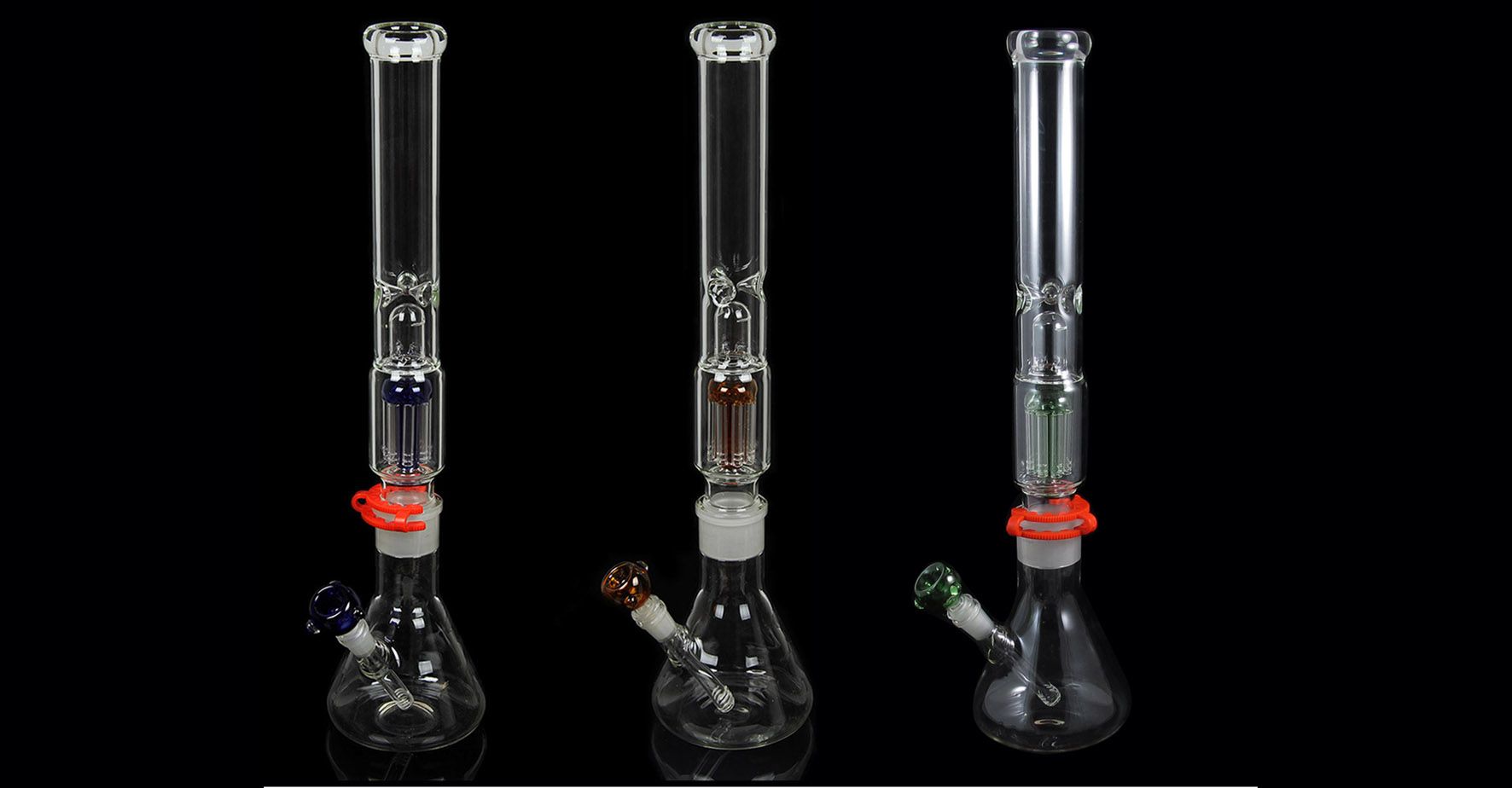 2019 S131 Glass Bong Two Parts With Splash Guard Dome And 8 Arm