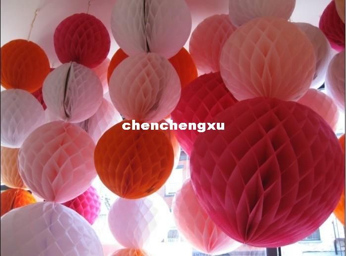 Fress Shipping 6 15cm Tissue Paper Flower Ball/ Lantern