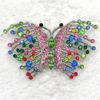 Hurtownie Kryształ Rhinestone Butterfly Brooches Moda Kostium Pin Broszka Biżuteria Prezent C905