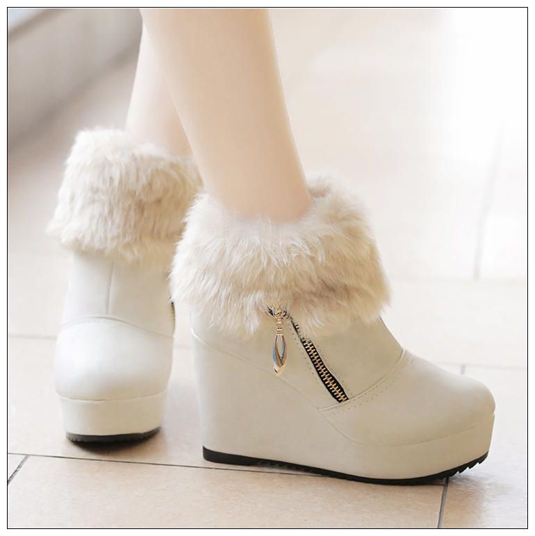 winter wedge boots
