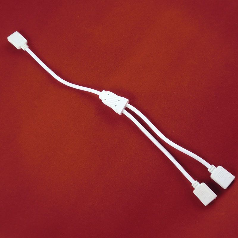 White Black Male/Female 4PIN RGB LED Strip Connectors Controller Spliter Divider Distributors Cable easy connection