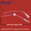 15Pairs Male to Female DC 5.5X2.1mm Waterproof Power Cystal Clear Connector Cable Wire for Single Color 3528 5050 LED Strip Light