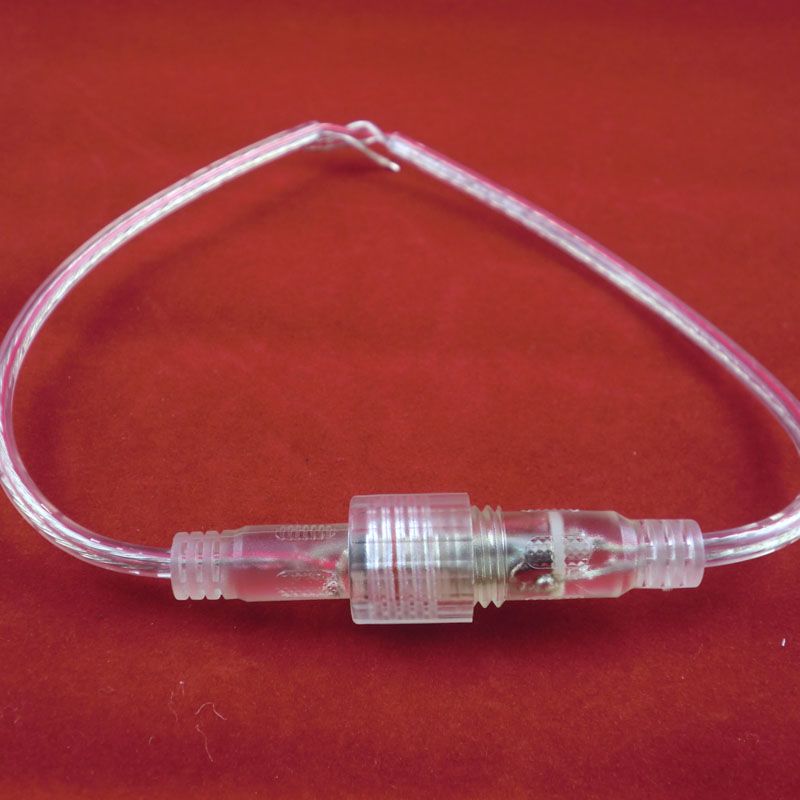es mâle à femelle DC 55X21mm câble de connecteur transparent Cystal d'alimentation étanche pour bande lumineuse LED couleur unique 3528 5050 1293870