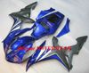 Custom Motorrad Verkleidung Kit für YAMAHA YZFR1 02 03 YZF R1 2002 2003 YZF1000 ABS blau schwarz Fairings Set + Geschenke YE04