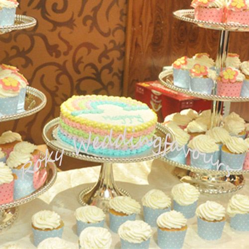Gratis frakt! / ! Blå Stripes / Blå med vita krukor Hög temperatur Bakning Greaseproof Paper Muffin Cupcake Liners / Wrappers