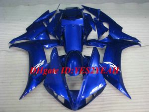 Motocicleta personalizado Kit de Carenagem para YAMAHA YZFR1 02 03 YZF R1 2002 2003 YZF1000 ABS legal azul Carimbos conjunto + Presentes YE07