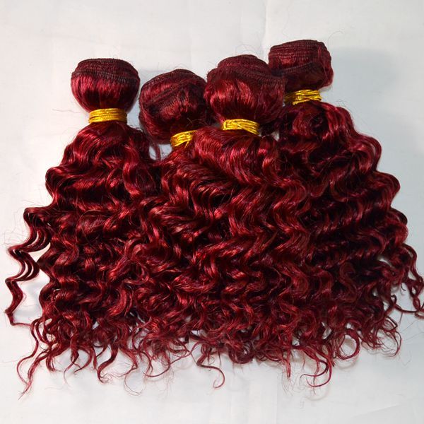 WHOLESALE 10inch Brazilian Human Hair Red Color Hair Extension 12inch