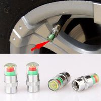 자동차 수리 키트 4pcs 새로운 자동차 타이어 압력 모니터 밸브 스템 캡 센서 표시기 눈 경고