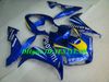 طقم أدوات دراجة نارية لياماها YZFR1 04 05 06 YZF R1 2004 2005 2006 YZF1000 ABS مجموعة Fairings أزرق + هدايا YD11