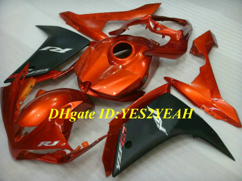 Injection mold Fairing kit for YAMAHA YZFR1 07 08 YZF R1 2007 2008 YZF1000 ABS Plastic Red black Fairings set+Gifts YF06