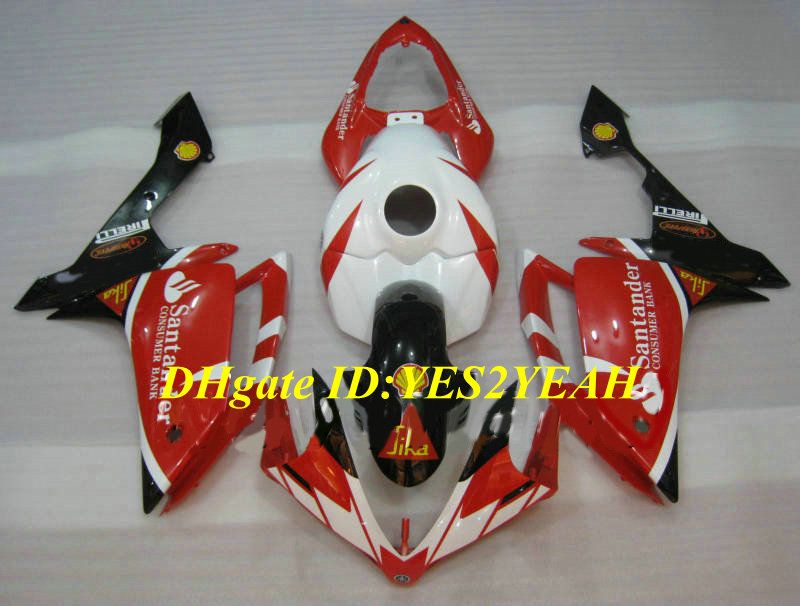 Injectie Mold Fairing Kit voor Yamaha YZFR1 07 08 YZF R1 2007 2008 YZF1000 ABS Red White Black Backings Set + Gifts YF08