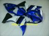 Injektionsgjutningssats för Yamaha YZFR1 09 10 11 12 YZF R1 2009 2012 YZF1000 ABS Vitblå Fairings Set + Presenter YG05