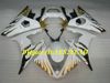 Zestaw do owiewki motocyklowej dla Yamaha YZFR6 03 04 05 YZF R6 2003 2004 2005 YZF600 Flames Złote Białe Fairings Zestaw+prezenty YN17