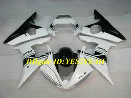 Motorcycle Fairing kit for YAMAHA YZFR6 03 04 05 YZF R6 2003 2004 2005 YZF600 ABS White black Fairings set+Gifts YN20