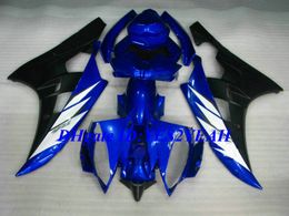 Hi-Grade Injection Mould Fairing kit for YAMAHA YZFR6 06 07 YZF R6 2006 2007 YZF600 ABS Blue black Fairings set+Gifts YQ07