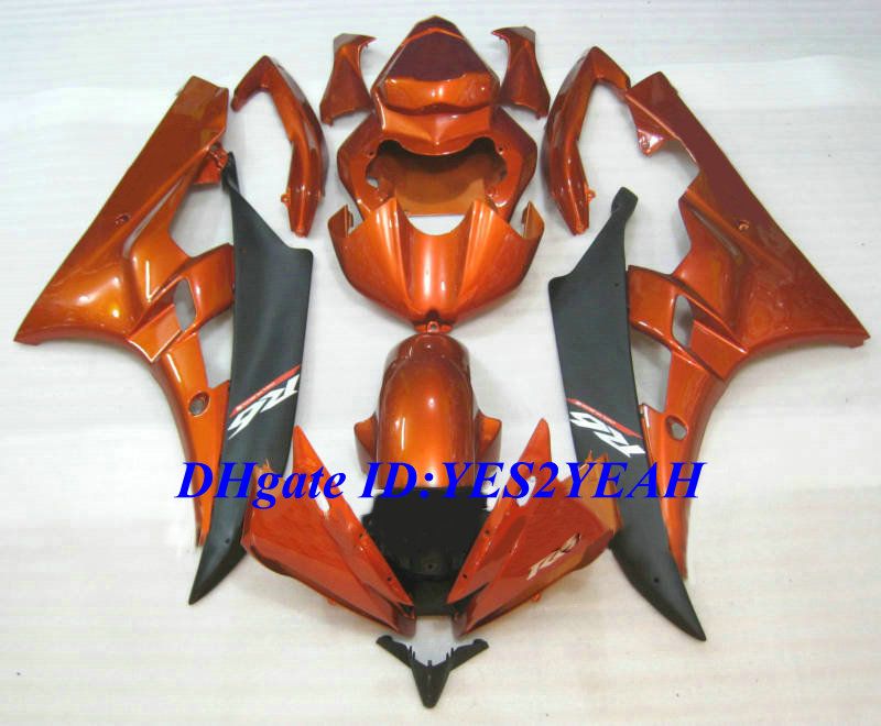 Exclusive Injection mold Fairing kit for YAMAHA YZFR6 06 07 YZF R6 2006 2007 YZF600 ABS Plastic Red Fairings set+Gifts YQ21