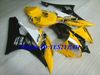 مجموعة أدوات صنع القالب حقن الأعلى تقييما لياماها YZFR6 06 07 YZF R6 2006 2007 YZF600 ABS بارد أصفر أسود fairings set + Gifts YQ14