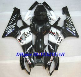 Exclusive Injection mold Fairing kit for YAMAHA YZFR6 06 07 YZF R6 2006 2007 YZF600 ABS Black white Fairings set+Gifts YQ20