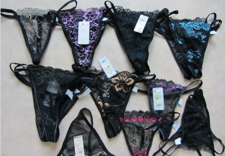 Kadın Seksi G-string Thongs Şeffaf Dantel Külot Knickers Lingerie Düşük bel İç Çamaşırı Külot Knickers Külot Kız Külot T-Geri