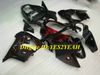 Anpassad Motorcykel Fairing Kit för Kawasaki Ninja ZX9R 00 01 ZX 9R 2000 2001 ABS Röda Flammor Svart Fairings Set + Presenter KK02