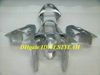 HI-Sınıf Motosiklet Kawasaki Ninja ZX9R 00 01 ZX 9R 2000 2001 ABS için Tüm Gümüş Yüzlerce Set + Hediyeler KK09