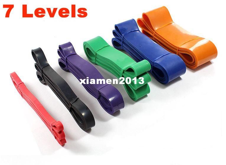 

Crossfit Resistance Latex Bands Body Training Fitness Powerlifting Assisted Pull Up Loop Band 7 Levels