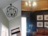 Урожай промышленности Освещение Подвесной Светильник FOUCAULT IRON ORB CHANDELIER RUSTIC IRON Лофт свет гироскопа Американский стиль кантри диаметр 50 см 65 см