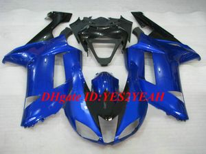 Niestandardowy zestaw motocykli dla Kawasaki Ninja ZX6R 636 07 08 ZX 6R 2007 2008 ABS Blue Black Fairings Set + Gifts KB02