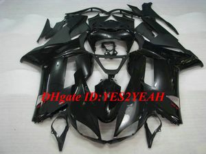 Özel Motosiklet Kawasaki Ninja ZX6R 636 07 08 ZX 6R 2007 2008 ABS Parlak Siyah Perileri Set + Hediyeler KB05