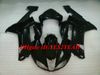 Motorcykel Fairing Kit för Kawasaki Ninja ZX6R 636 07 08 ZX 6R 2007 2008 ABS Top Gloss Black Fairings Set + Presenter KB10