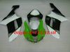 Kit de carénage de moto de haute qualité pour KAWASAKI Ninja ZX6R 636 07 08 ZX 6R 2007 2008, nouveau ensemble de carénages vert blanc noir + cadeaux KB15