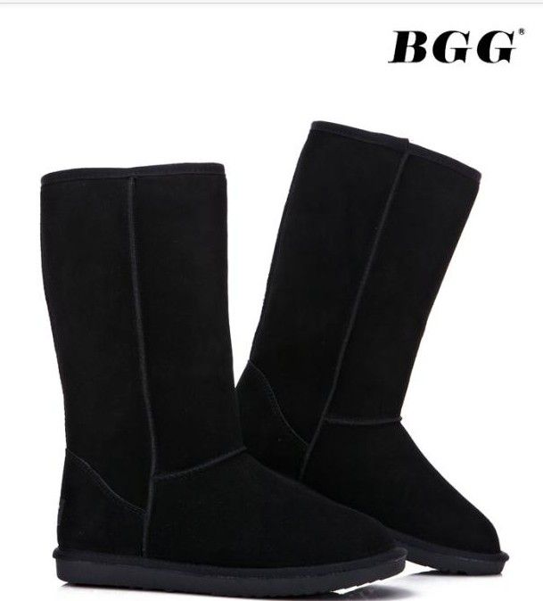 2015 هدية عيد الميلاد عالية الجودة bgg المرأة الأحذية النسائية القامة الأحذية التمهيد الثلوج التمهيد الشتاء الأحذية مع شهادة حقيبة الغبار الولايات المتحدة Size5--13