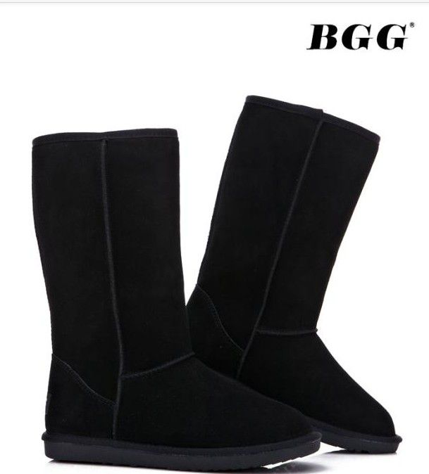 2015 Weihnachtsgeschenk, hochwertige BGG-Damenstiefel, hohe Damenstiefel, Stiefel, Schneestiefel, Winterstiefel, mit Zertifikat, Staubbeutel, US-Größe 5–13