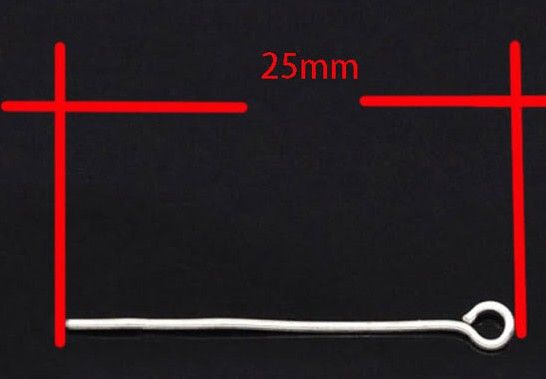 1000 ピース/ロットシルバーメッキヘッド/アイ/ボールピン 50 × 0.5 ミリメートル針ジュエリー所見コンポーネント