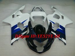 Hi-Grade Motorcycle Fairing kit for SUZUKI GSXR600 750 K4 04 05 GSXR600 GSXR750 2004 2005 ABS white blue Fairings set+Gifts SG11