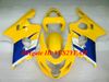 Hi-Sınıf Motosiklet kaporta kiti SUZUKİ gsxr600 750 K4 04 05 GSXR600 GSXR750 2004 2005 ABS Sarı Mavi Grenaj seti + Hediyeler SG14