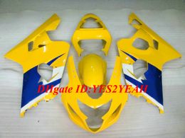 Hi-Grade Motorcycle Fairing kit for SUZUKI GSXR600 750 K4 04 05 GSXR600 GSXR750 2004 2005 ABS Yellow blue Fairings set+Gifts SG14