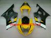 Hi-Grade Motorfiets Fairing Kit voor Suzuki GSXR600 750 K4 04 05 GSXR600 GSXR750 2004 2005 ABS Geel Zwarte Backsets Set + Gifts SG15