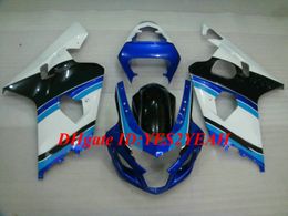 Hi-Grade Motorcycle Fairing kit for SUZUKI GSXR600 750 K4 04 05 GSXR600 GSXR750 2004 2005 ABS White blue black Fairings set+Gifts SG18
