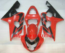 Hi-Grade Motorcycle Fairing kit for SUZUKI GSXR600 750 K4 04 05 GSXR600 GSXR750 2004 2005 ABS Red black Fairings set+Gifts SG23