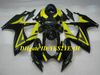 Custom Motorcycle Fairing Kit för Suzuki GSXR600 750 K6 06 07 GSXR600 GSXR750 2006 2007 ABS Gul Svart Fairings Set + Gifts SB13