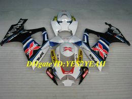 Custom Motorcycle Fairing kit for SUZUKI GSXR600 750 K6 06 07 GSXR600 GSXR750 2006 2007 ABS White colorful Fairings set+Gifts SB16