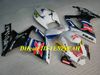 Kit de carénage de moto personnalisé pour SUZUKI GSXR600 750 K6 06 07 GSXR600 GSXR750 2006 2007, ensemble de carénages colorés ABS blanc + cadeaux SB16