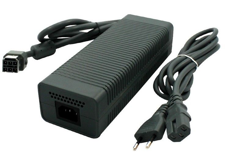 Game Ac Adapter för Xbox 360 Fat Adapter / för Xbox 360 Fat Charger / AC Strömförsörjning Fabrikspris