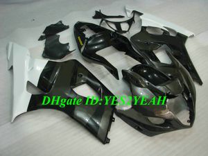 Kit carenatura per stampaggio ad iniezione personalizzato per SUZUKI GSXR1000 K3 03 04 GSXR 1000 2003 2004 ABS Top bianco nero Set carenature + Regali SD06